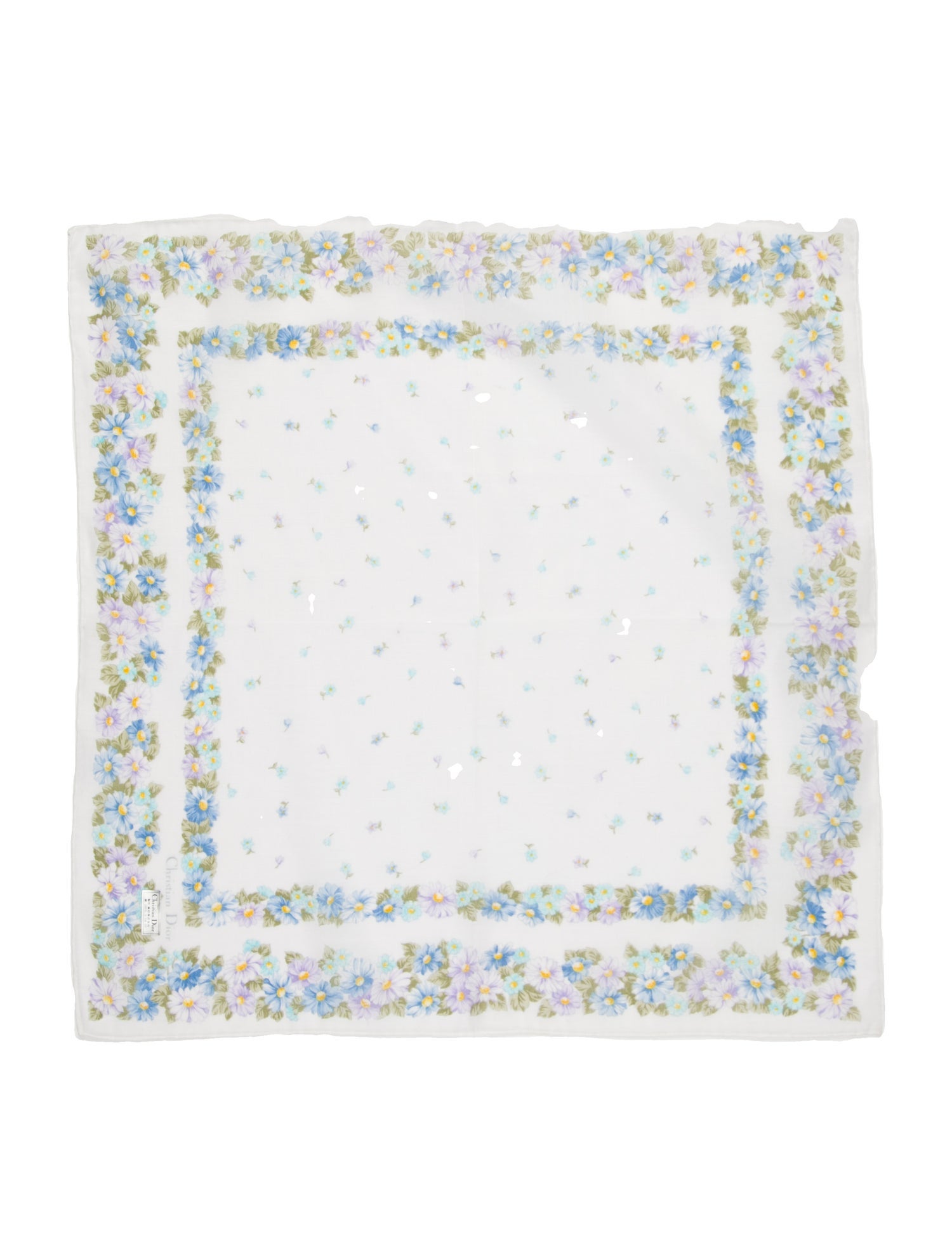 Christian Dior Floral Print Scarf